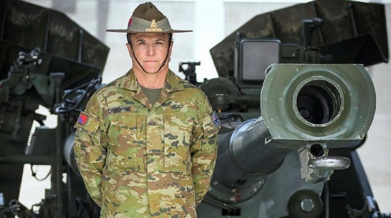 Former Wallaroo Gunner Tanya Osborne is serving with A Battery, 1st Regiment, Royal Australian Artillery. Story by Captain Jesse Robilliard. Photo by Private Hamid Farahani.