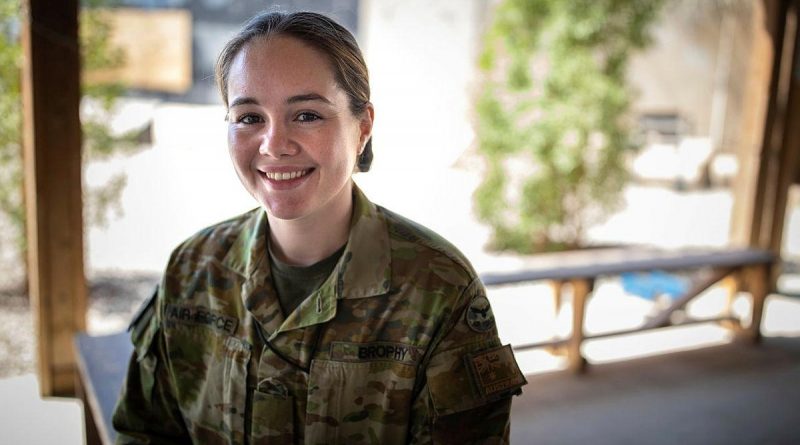 Air Force perioperative nurse Flying Officer Cheryl Brophy is deployed to Iraq and is working at the Baghdad Diplomatic Support Centre. Story by Flight Lieutenant Clarice Hurren. Photo by Sergeant Glen McCarthy.