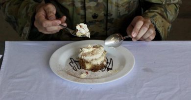 The dessert judging was arguably the toughest task during Exercise Golden Plate at 1st Catering Company Headquarters, Lavarack Barracks, Queensland. Story by Captain Annie Richardson. Photo by Corporal Ashley Hetherington.