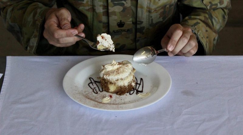 The dessert judging was arguably the toughest task during Exercise Golden Plate at 1st Catering Company Headquarters, Lavarack Barracks, Queensland. Story by Captain Annie Richardson. Photo by Corporal Ashley Hetherington.