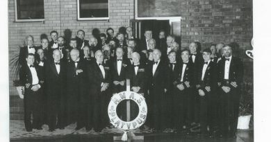 Lieutenant Commander Michael Hickie attending a HMAS Platypus dinner. Story by Lieutenant Commander Andrew Ragless.