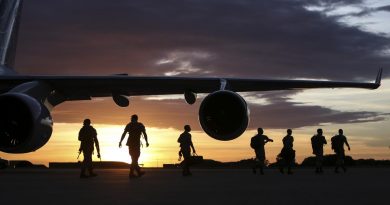 The 2016 rotation of the United States Marine Rotational Force - Darwin begin to arrive in Darwin. Photo by Able Seaman Kayla Hayes.