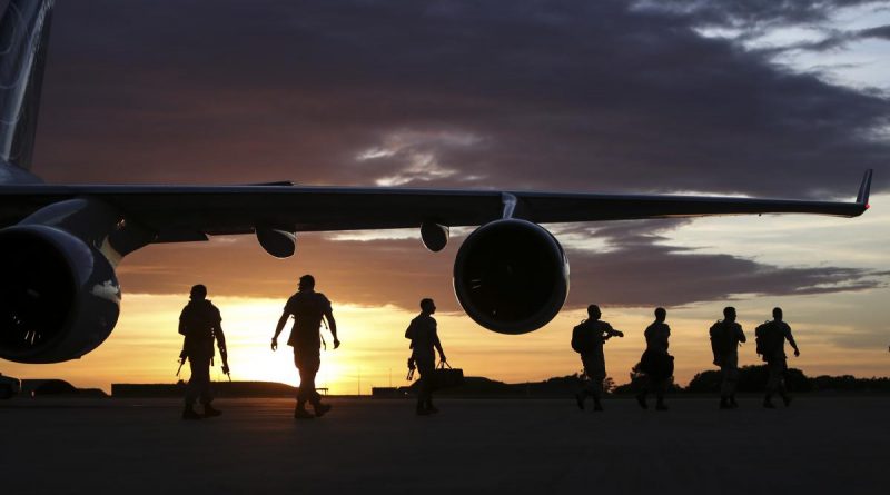 The 2016 rotation of the United States Marine Rotational Force - Darwin begin to arrive in Darwin. Photo by Able Seaman Kayla Hayes.