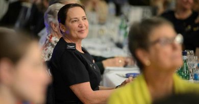 Sergeant Gabrielle Gross at the inaugural Women in Air Force luncheon at the Aviation Heritage Museum in Bull Creek, Western Australia. Story by Peta Magorian. Photo by Sergeant Gary Dixon.