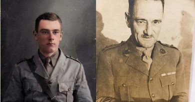 Left, Lieutenant Shirley Goodwin's enlistment portrait for World War I; and right, Brigadier Shirley Goodwin while deployed in New Guinea during World War II. Story by Captain Joanne Leca.