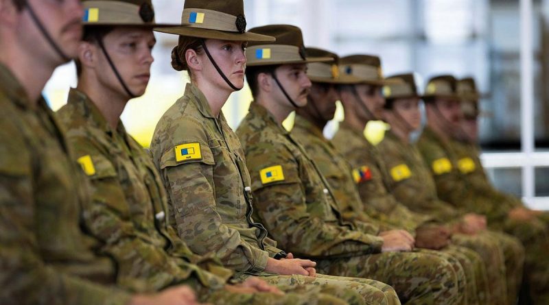 The Army Reserve's newest officers graduating at Holsworthy Barracks, Sydney. Story by Captain Jon Stewart. Photo by Sergeant Nunu Campos.