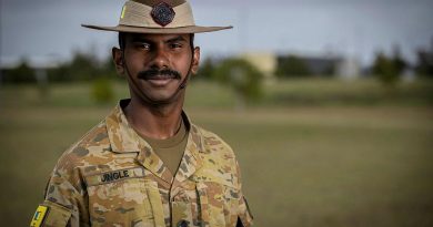 Lieutenant Sebastian Jingle at the conclusion of the part-time officer commissioning program graduation ceremony at Holsworthy Barracks, Sydney. Story by Captain Jon Stewart. Photo by Sergeant Nunu Campos.