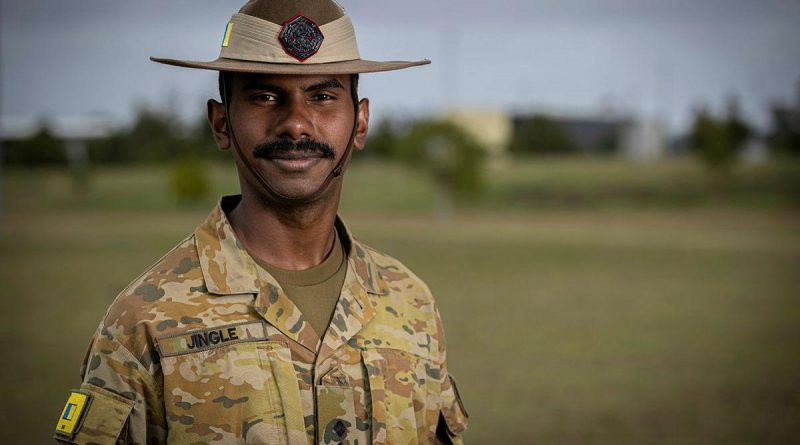 Lieutenant Sebastian Jingle at the conclusion of the part-time officer commissioning program graduation ceremony at Holsworthy Barracks, Sydney. Story by Captain Jon Stewart. Photo by Sergeant Nunu Campos.