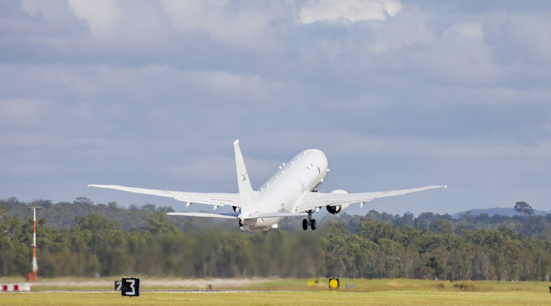 A Royal Australian Air Force P-8 Poseidon departs RAAF Base Amberly to assess damage in Tonga after the eruption of the Hunga-Tonga-Hunga-Ha'apai volcano. Photo by Leading Aircraftwoman Emma Suchwenke.