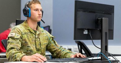 Craftsman Sheldon Anstey, from the 3rd Combat Signal Regiment, conducts his summative assessment for the Royal Australian Electrical and Mechanical Engineers Subject Two for Corporal Course. Photo by Sapper Jacob Chiplen.