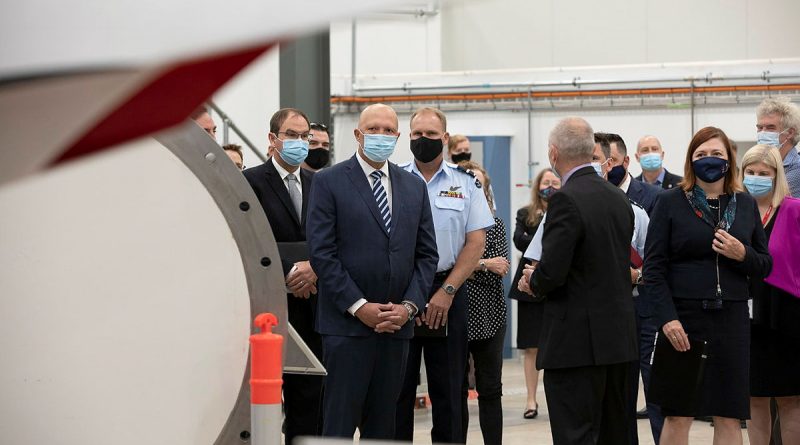 Minister for Defence, Peter Dutton, tours the Australian Hypersonic Research Precinct with Professor Tanya Monro (right), Chief Defence Scientist. Photo by Leading Aircraftwoman Kate Czerny.