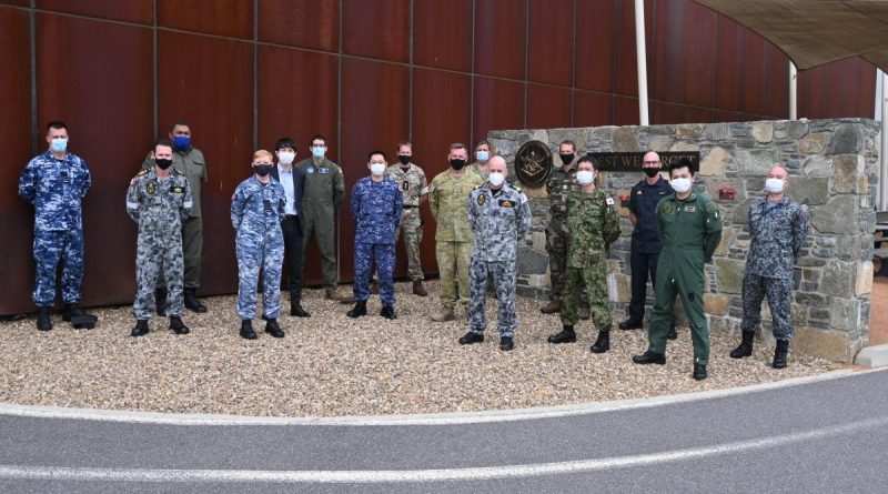 Defence personnel from Japan, USA, UK, Fiji, New Zealand, France and Australia make up the new coordination cell at Headquarters Joint Operations Command. Story by Major Cameron Jamieson. Photo by Major Cameron Jamieson.