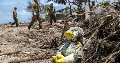 Australian Army soldiers conduct clean-up operations on Atata Island as part of Operation Tonga Assist 2022. Story by Captain Zoe Griffyn. Photo by Corporal Robert Whitmore.