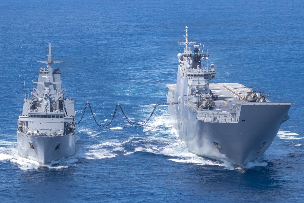 HMAS Supply on Operation Tonga Assist 2022 CONTACT magazine