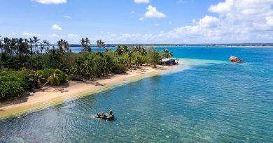 A Royal Australian Navy deployable geospatial support team survey the seabed surrounding Pangaimotu Island in Tonga during Operation Tonga Assist 2022. Story by Captain Zoe Griffyn. Photo by Petty Officer Jake Badior.