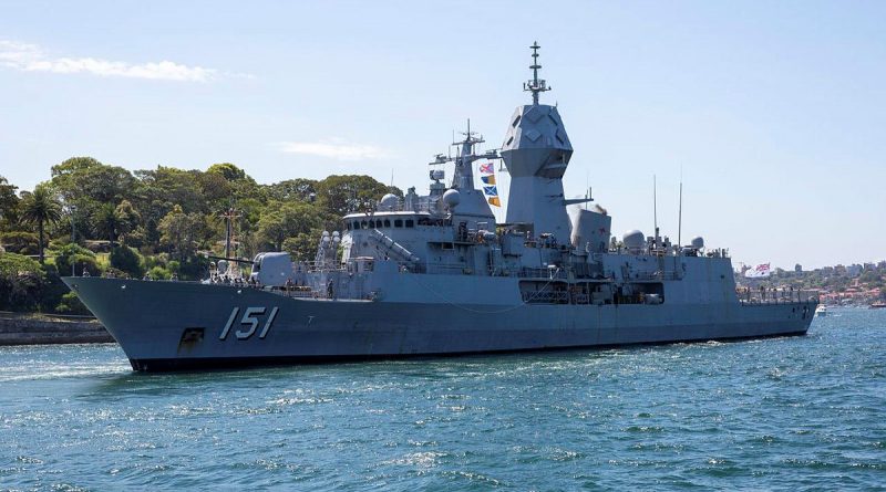 HMAS Arunta departs Fleet Base East in Sydney on a regional presence deployment to South-East Asia. Story by Lieutenant Gary McHugh. Photo by Leading Seaman Matthew Lyall.