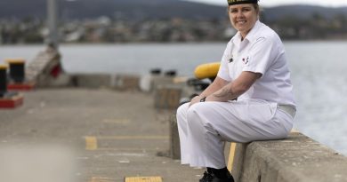Leading Seaman Harriet Shepperd visited her home town of Hobart in HMAS Hobart, which supported the 184th Royal Hobart Regatta. Story by Lieutenant Nancy Cotton. Photo by Leading Seaman Daniel Goodman.