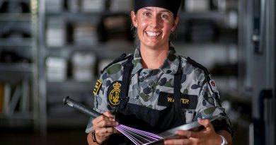 Chef Leading Seaman Tenielle Walter has been recognised in this year's Australia Day honours. Story by Petty Officer Lee-Anne Cooper. Photo by Leading Seaman Ernesto Sanchez.