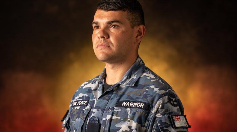 Indigenous Liaison Officer Flight Lieutenant Steven Warrior at RAAF Base Edinburgh, South Australia. Story and photo by Leading Aircraftman Sam Price.