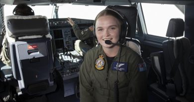 Air Force crew attendant Leading Aircraftwoman Hannah Heaney supports aircrew on board a KC-30A during air-to-air refuelling operations with a P-8A Poseidon as part of Exercise Diamond Seas 2022. Story by Flight Lieutenant Tanya Carter. Photo by Leading Aircraftwoman Kate Czerny.