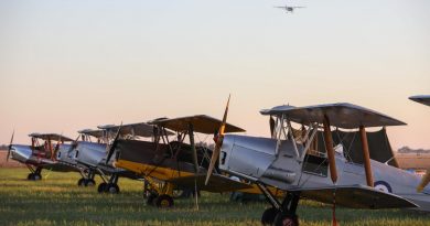 Tiger Moth aircraft pre-race at the Serpentine Air Show 2022. Story by Flight Lieutenant Marina Power. Photo by Corporal Brenton Kwaterski.