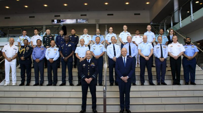 Chief of Air Force, Air Marshal Mel Hupfeld, Minister for Defence, Peter Dutton, and Chiefs of Air and Space from various countries.