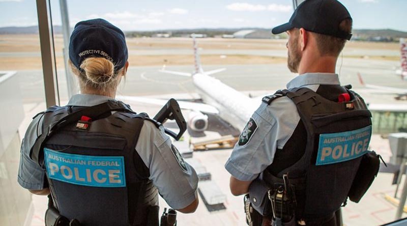 Australian Federal Police file image (Darwin Airport)