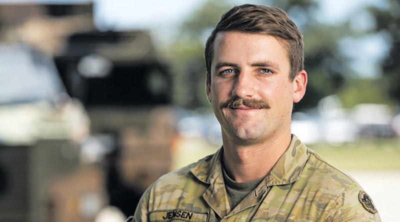 Corporal Quinn Jensen, 1RAR. Photo: Corporal Brodie Cross.