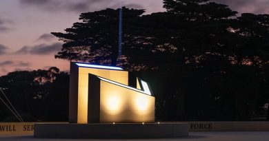 The Air Force Centenary Memorial at RAAF Base Williams, Point Cook. Photo by Leading Aircraftman Sam Price.