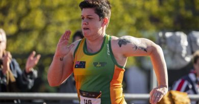 Invictus Games 2020 Team Australia competitor Kerrie Tessier takes part in a track event during the athletics meet held at Invictus Games Park in The Hague, Netherlands. Story by Lucy Redford-Hunt.