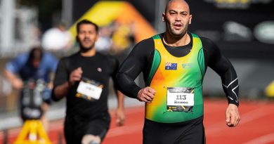Australian Invictus Games 2020 competitor Gabriel Ramon takes part in an athletics event at Invictus Games Park in The Hague, Netherlands. Story by Lucy Redford-Hunt. Photo by Sergeant Oliver Carter.