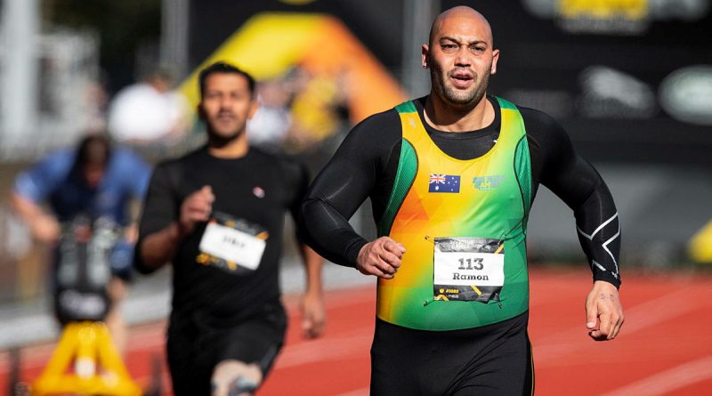 Australian Invictus Games 2020 competitor Gabriel Ramon takes part in an athletics event at Invictus Games Park in The Hague, Netherlands. Story by Lucy Redford-Hunt. Photo by Sergeant Oliver Carter.