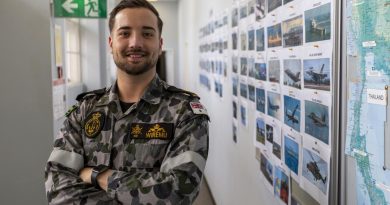 Leading Seaman Jacob Wiremu at the Maritime Intelligence and Information Warfare School at HMAS Watson in Sydney. Story by Petty Officer Helen Frank. Photo by Able Seaman Benjamin Ricketts.