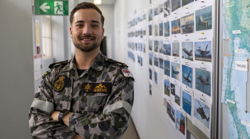 Leading Seaman Jacob Wiremu at the Maritime Intelligence and Information Warfare School at HMAS Watson in Sydney. Story by Petty Officer Helen Frank. Photo by Able Seaman Benjamin Ricketts.