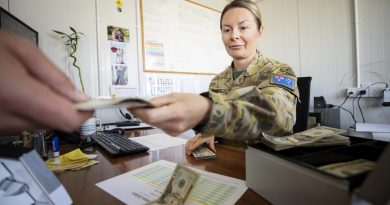 Sergeant Stephanie Brooks concentrates on the task at hand while working at South Camp in Sharm el-Sheikh, Egypt. Story and photo by Petty Officer Lee-Anne Cooper.