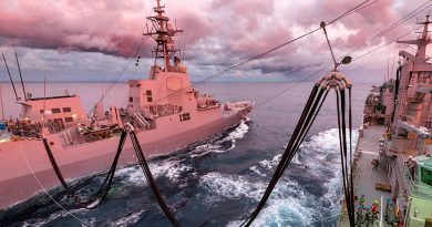 HMAS Supply conducts a replenishment at sea with HMAS Sydney, off the east coast of Australia. Story by Lieutenant Yvette Goldberg. Photo by Able Seaman Jarryd Capper.