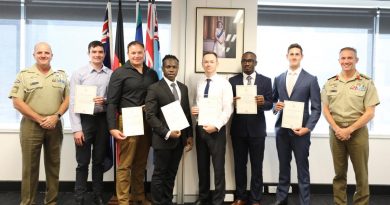 The six reservist specialist service officers were appointed at Defence Force Recruiting Perth through the BHP/Army Workforce Mobility Trial. Story by Jesse Spry.