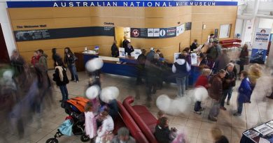 The foyer of the Australian National Maritime Museum, Darling Harbour.