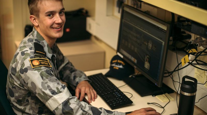 Seaman Harry Cox on board HMAS Supply during this year's fleet certification period conducted off Australia's east coast. Story by Lieutenant Yvette Goldberg. Photo by Able Seaman Jarryd Capper.