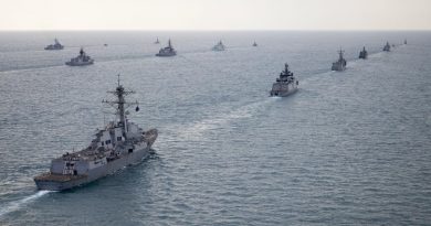 Ships from various nations sail in formation during Exercise Kakadu 2018. This year's iteration is expected to be the largest international maritime engagement activity hosted by the Navy in its history. Story by Lieutenant Nancy Cotton. Photo by Petty Officer James Whittle.