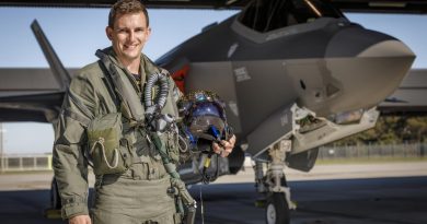 Flight Lieutenant Ross Bowman at RAAF Base Williamtown. Story by Flight Lieutenant Nick O'Connor. Photo by Corporal Craig Barrett.