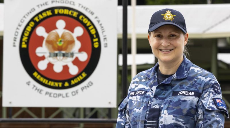 Flight Lieutenant Tracy Zordan at Murray Barracks in Port Moresby, where she has worked as a nurse on Operation Papua New Guinea Assist. Story and photo by Corporal Dustin Anderson.