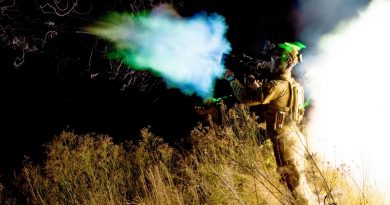 An Australian Army soldier fires an 84mm M4 Carl Gustav medium direct fire support weapon during target illumination serial on the Direct Fire Support Weapons Course at the School of Infantry in Singleton. Story by Warrant Officer Class Two Max Bree. Photo by Sergeant Tristan Kennedy.