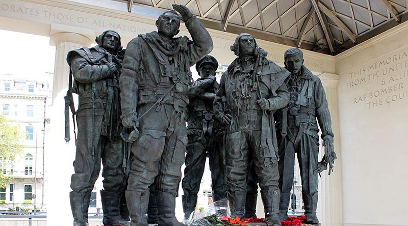Royal Air Force Bomber Command Memorial in London. By Tim Rademacher (via Wikimedia Commons)