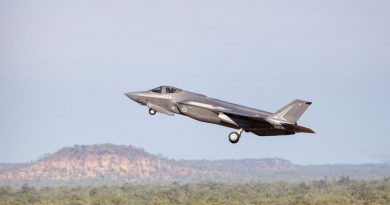 A Royal Australian Air Force F-35A Lightning ll departs from RAAF Base Tindal during Exercise Diamond Storm 2022. Story by Squadron Leader Eamon Hamilton. Photo by Leading Aircraftman Samuel Miller.