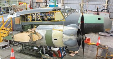 Anson W2472 undergoing restoration by History and Heritage – Air Force’s Restoration Support Section.