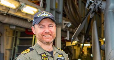 Lieutenant Commander Matthew Schroder. Story by Warrant Officer Class Two Max Bree. Photo by Leading Seaman Ernesto Sanchez.