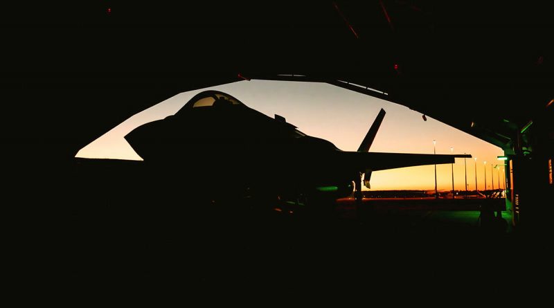 F-35A Lightning II aircraft in the ordnance loading area at RAAF Base Darwin. Photo by Adam Abela.