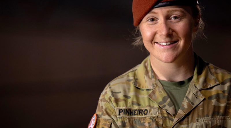 Australian Army officer Captain Chloe Pinheiro is serving as a member of the Multinational Force and Observers at South Camp, located in the Sinai Peninsula, Egypt. Story and photo by Petty Officer Lee-Anne Cooper.