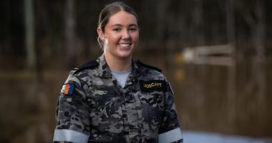 Royal Australian Navy Boatswains Mate Seaman Jordan Moscatt from HMAS Adelaide on deployment in support of the NSW Government's response to flooding in the Hawkesbury region. Story by Captain Joanne Leca. Photo by Corporal Madhur Chitnis.